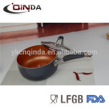 Cobre fácil limpieza aluminio recubrimiento de cerámica salsa de leche